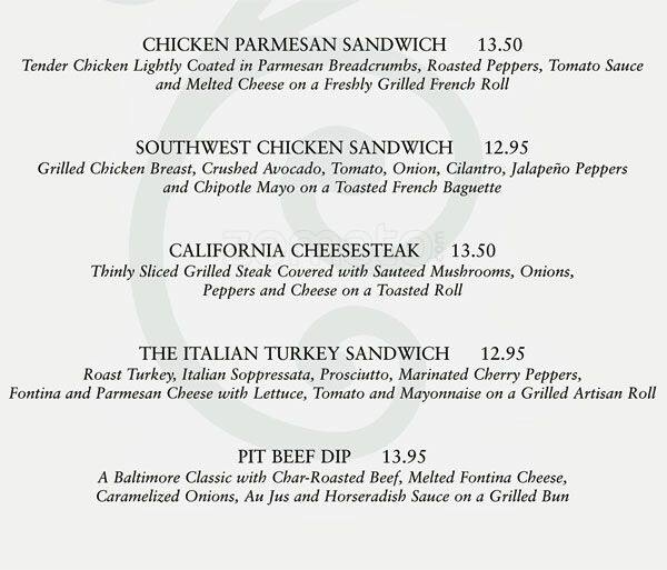 Menu at The Cheesecake Factory desserts, Memphis