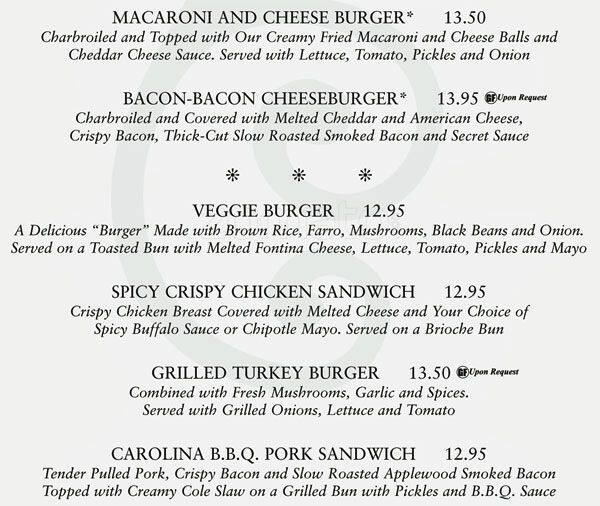 Menu at The Cheesecake Factory desserts, Memphis