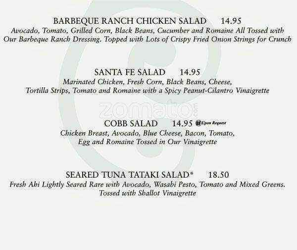 Menu at The Cheesecake Factory desserts, Memphis