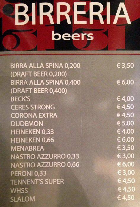 Menu di Novecentotredici Caffetteria Pasticceria Cocktail Bar 