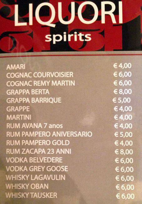 Menu di Novecentotredici Caffetteria Pasticceria Cocktail Bar 