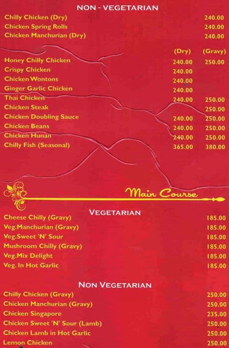 The Punjabi Zaika menu