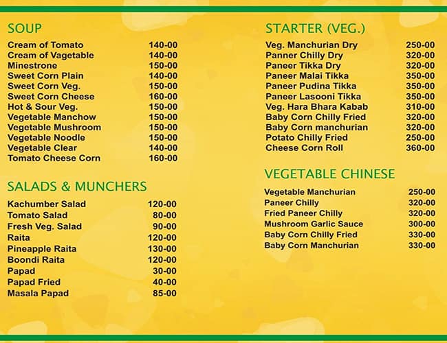 Neelam's Lutf menu