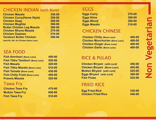 Neelam's Lutf menu