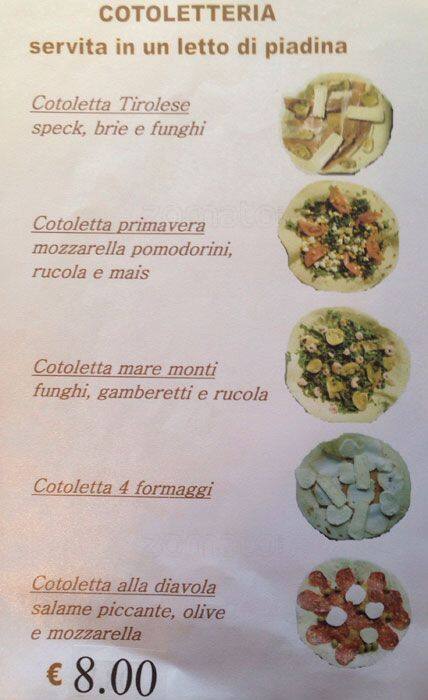 Menu di Molino delle Armi - PARTNER ELFBAR LOST MARY 