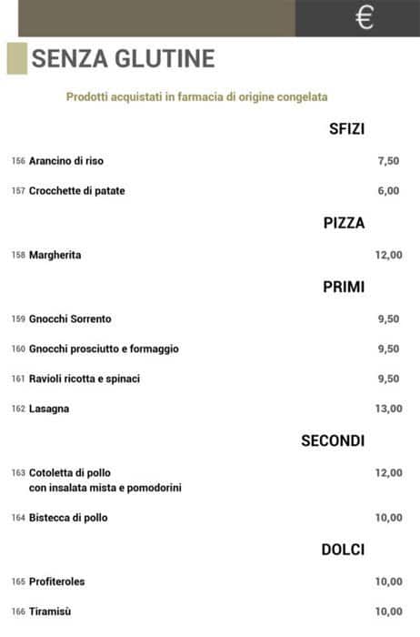 Menu di Da Regina 