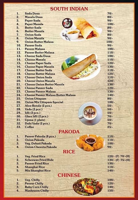 Madras Cafe Menu Menu For Madras Cafe Lalpur Ranchi