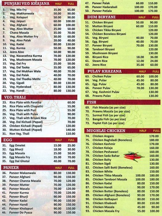 Rehmat Restaurant Menu, Menu for Rehmat Restaurant, Sion, Mumbai - Zomato