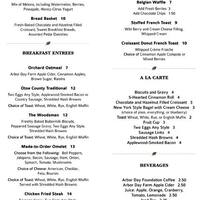 The Timber Dining Room At Lied Lodge Menu