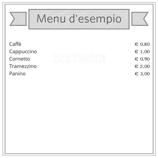 Menu de Caffè Olympus