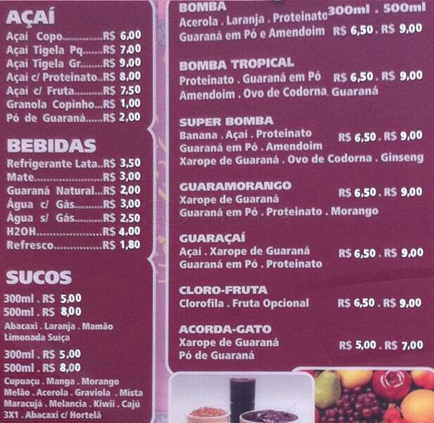 Espaco Yaki cardápio