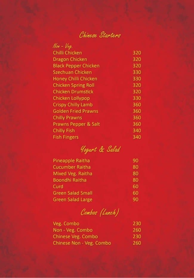 Punjabi Nation menu