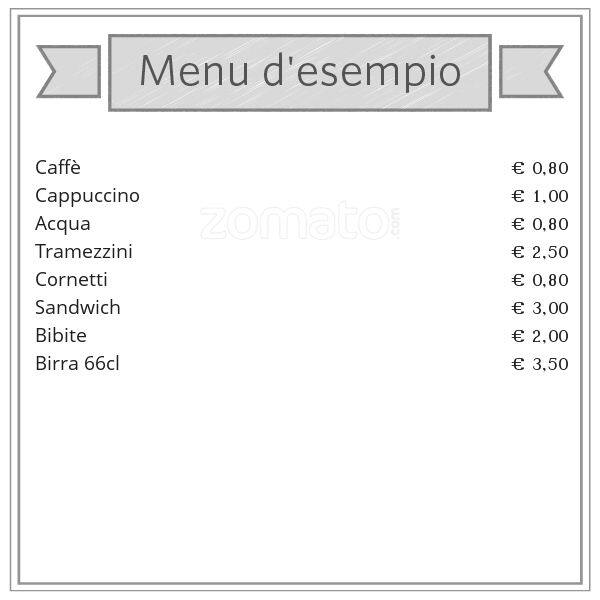 Menu di Bar Due Note 
