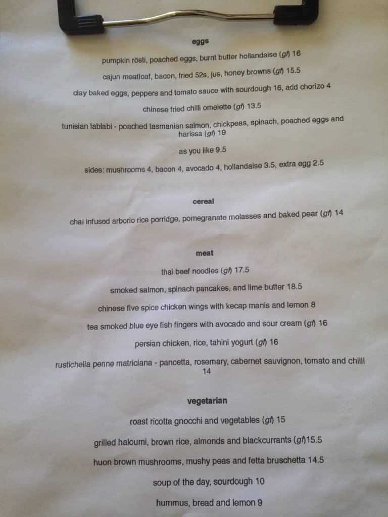 Room For a Pony Menu, Menu for Room For a Pony, North Hobart, Tasmania ...