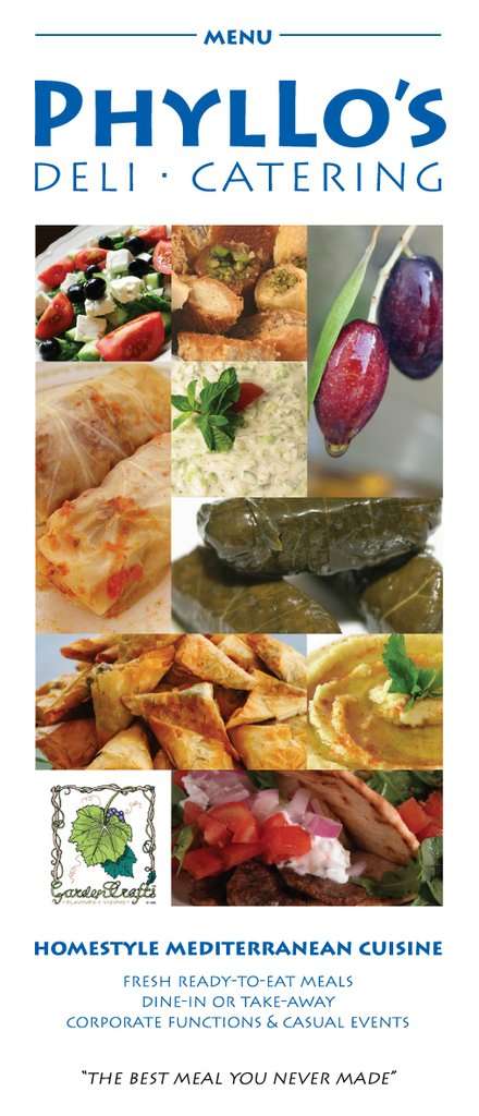 Menu de Phyllo's