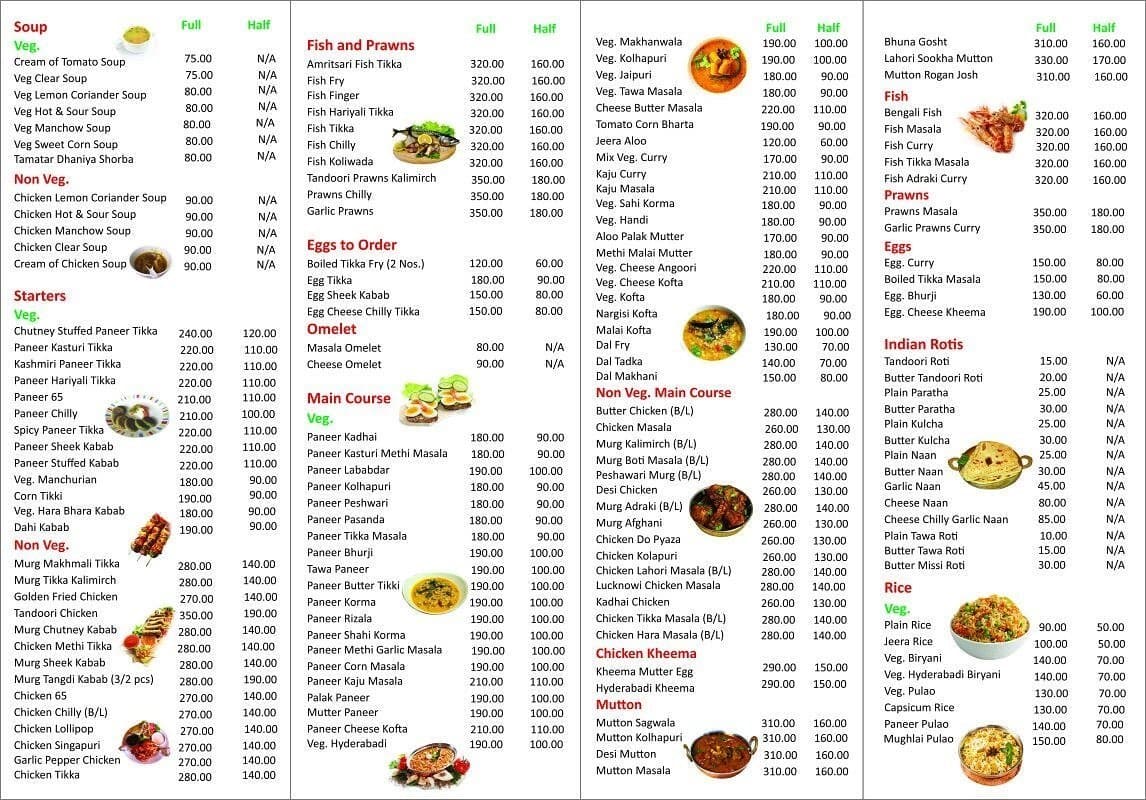 Menu at The Food Express, Vadodara, E12, SARDAR ESTATE, New VIP Rd