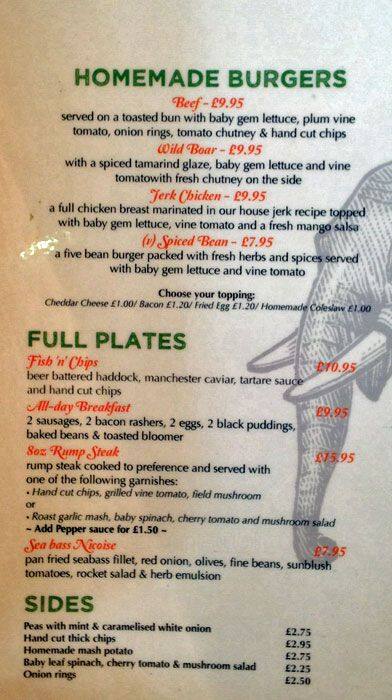 Tusk menu
