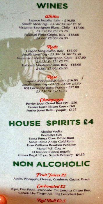 Tusk menu