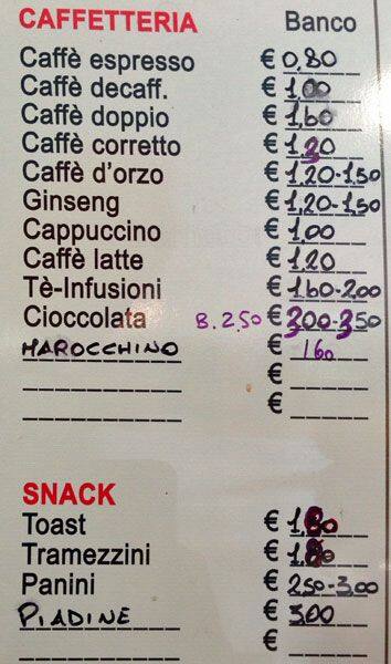 Menu di L'angolo Dei Golosi 