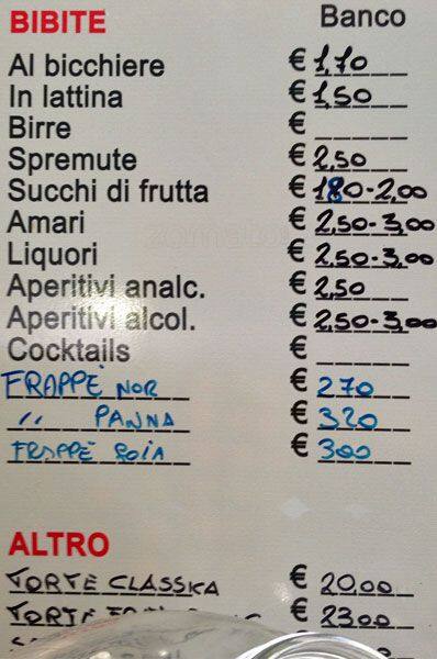 Menu di L'angolo Dei Golosi 