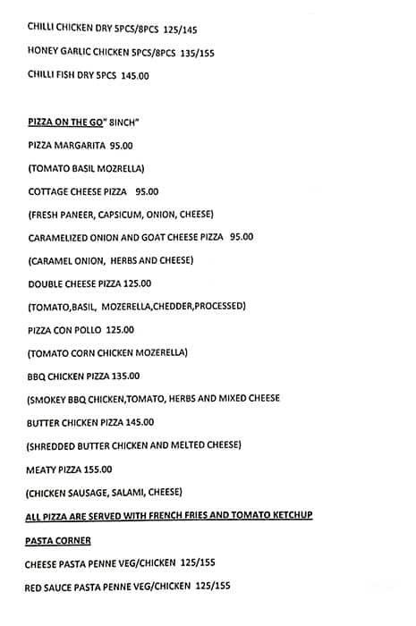 Forever Foods menu