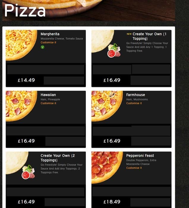 Pizza Hut Delivery Menu, Menu for Pizza Hut Delivery, Feltham, London