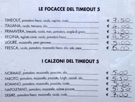 Menu di Timeout 5 