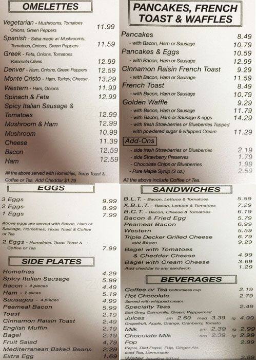 Bobby's Hideaway Menu, Menu for Bobby's 
