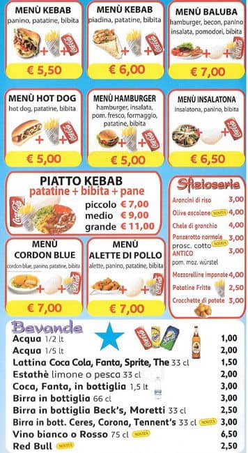 Menu di San Mina 