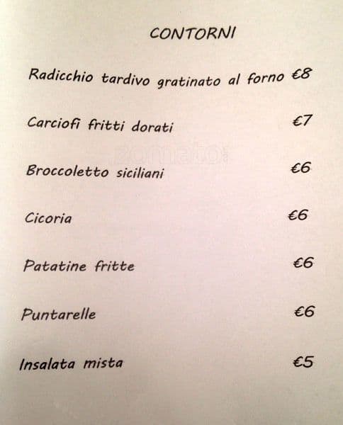 Menu di Locanda Filomarino 