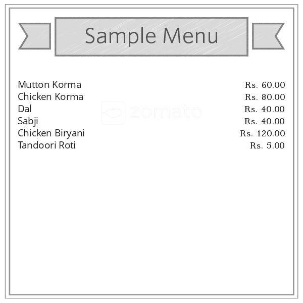 Al-Noor Hotel menu