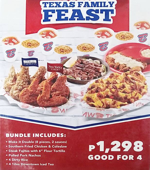 Carta del restaurante Buffalo's Wings N' Things SM City BF Parañaque