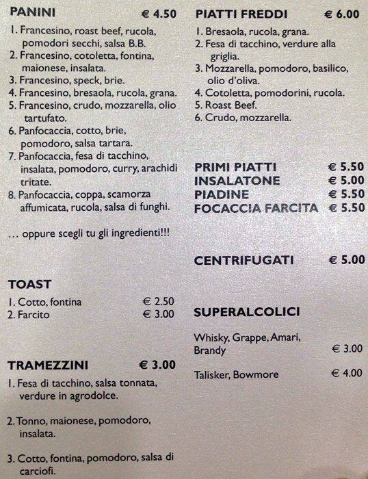 Menu di Ema's Coffee Bar 