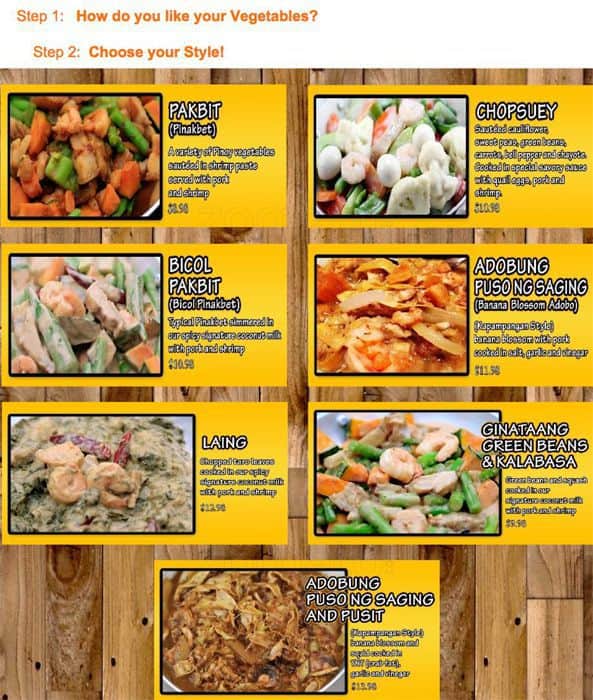 Menu at Isla Restaurant, San Bruno