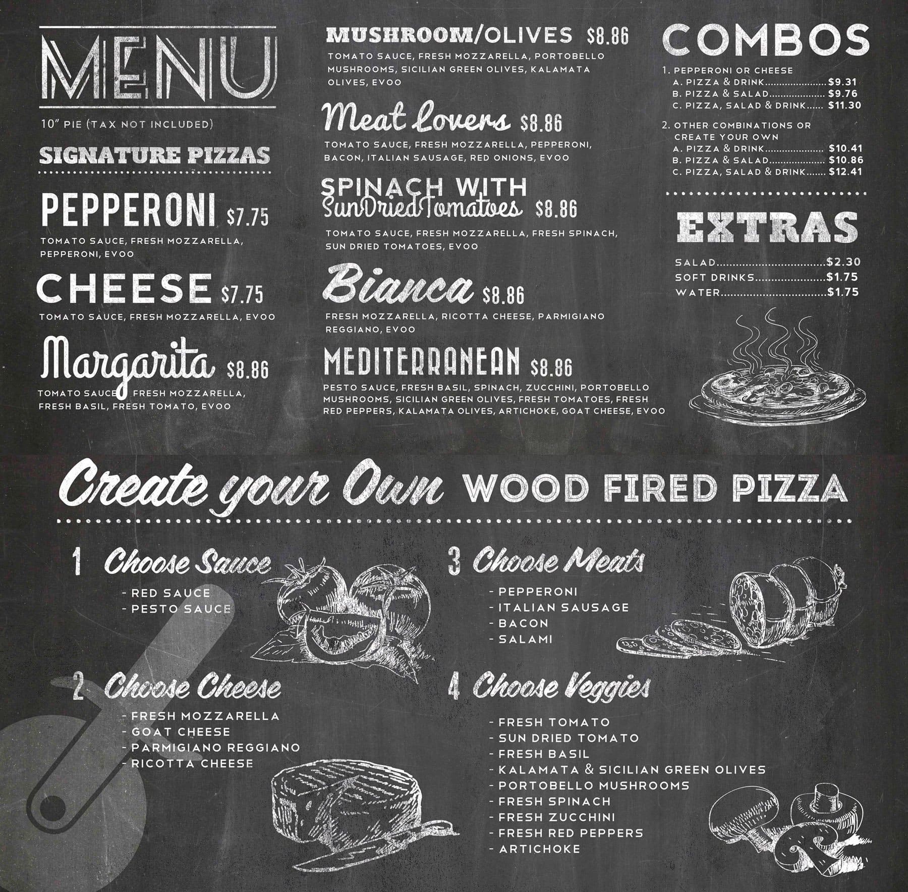 Forma Pizzeria Menu, Menu for Forma Pizzeria, Central, El Paso ...