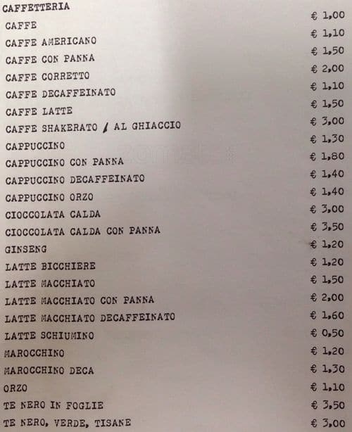 Menu di Libreria del Mondo Offeso 