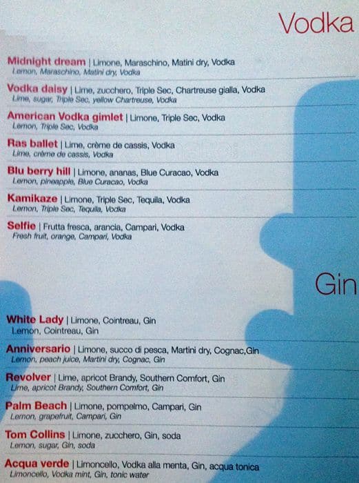 Menu di Selfie 