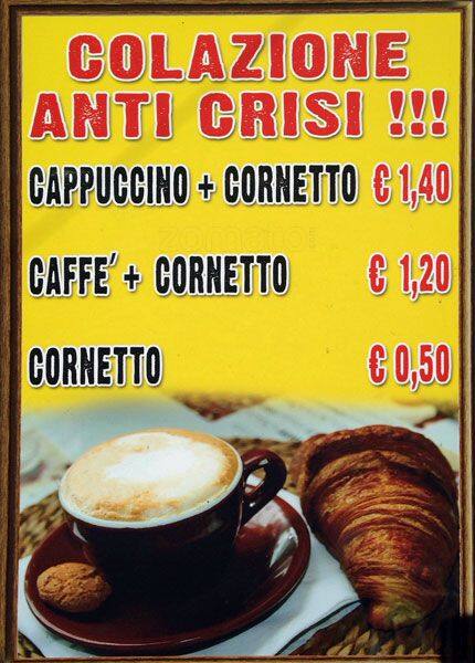 Menu di BAR PUNTO D'INCONTRO 