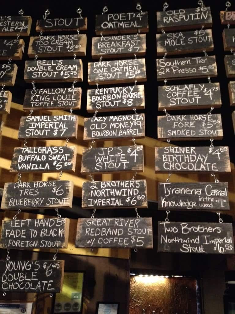 Craft Beer Bar Menu, Menu for Craft Beer Bar, Springfield, Springfield