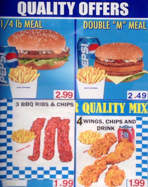 Quality Chicken and Ribs Menu, Menu for Quality Chicken and Ribs ...