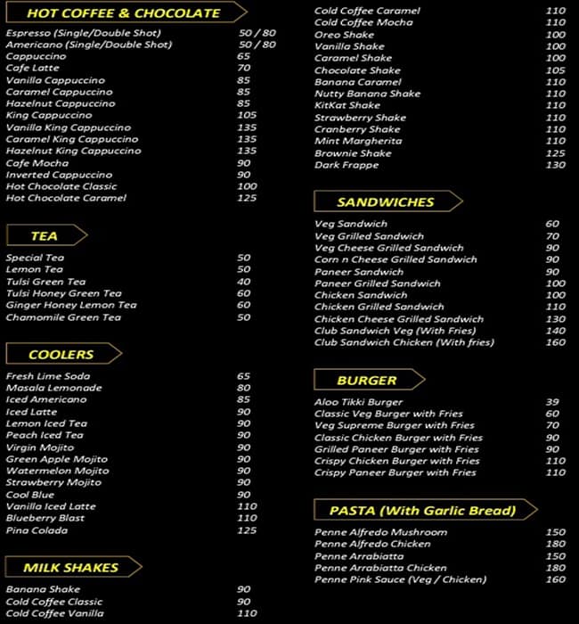 Menu of Pinewood Cafe & Kitchen, Paltan Bazaar, Dehradun