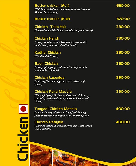 Liberty Family Restaurant menu