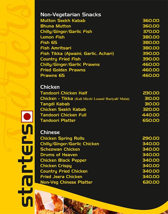 Liberty Family Restaurant menu