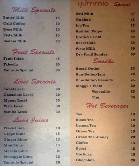 yummio menu
