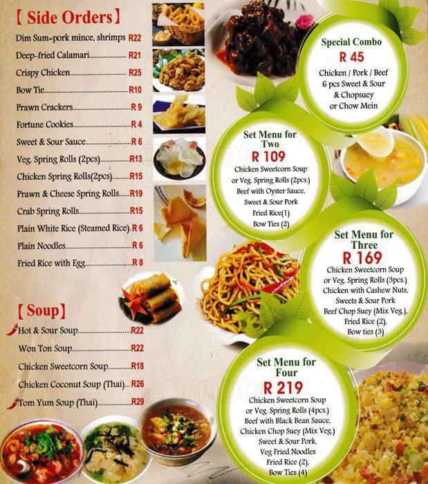 Ka Lok Menu, Menu for Ka Lok, Durbanville, Cape Town Zomato SA