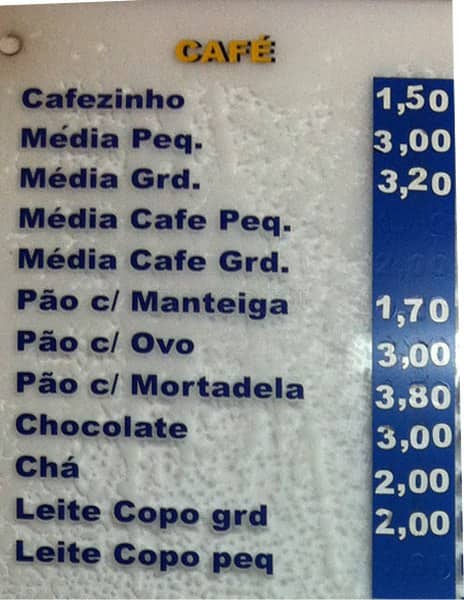 Padaria e Confeitaria La Copa cardápio