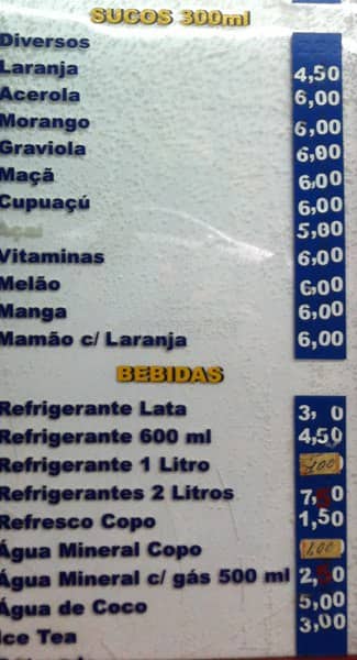 Padaria e Confeitaria La Copa cardápio