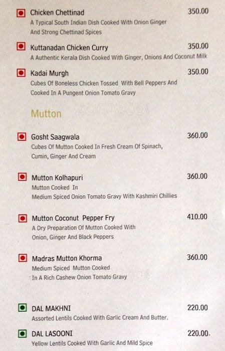 Periyar Multicuisine Restaurant menu
