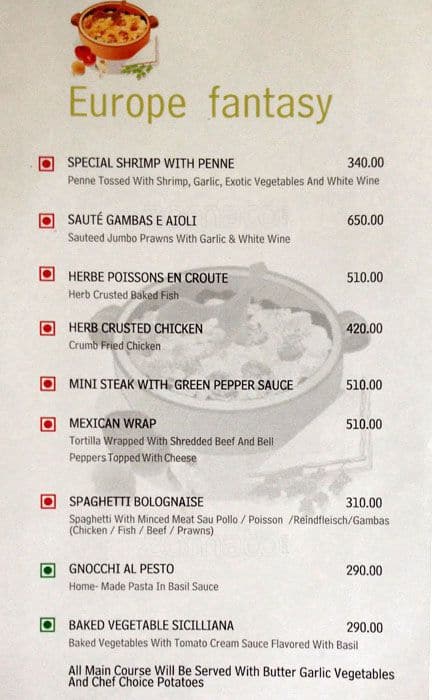 Periyar Multicuisine Restaurant menu