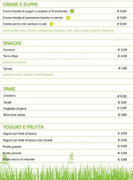 Menu di Tucano Picnic 